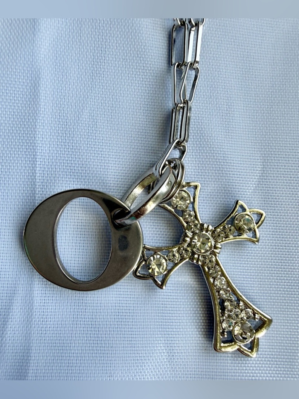 One-of-a-Kind Statement Necklace With Reclaimed Initial O Charm